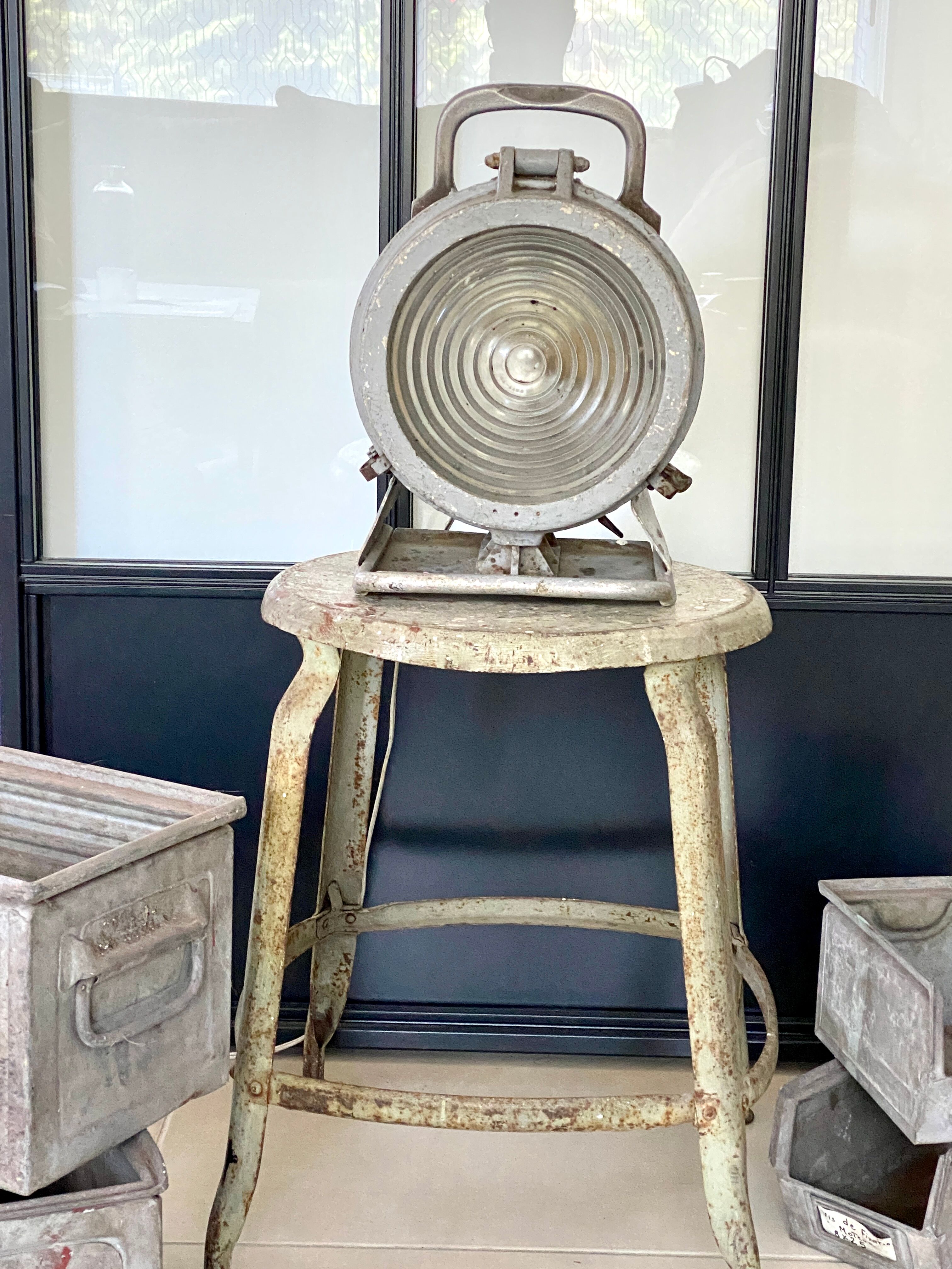 Ancienne lampe SNCF vintage