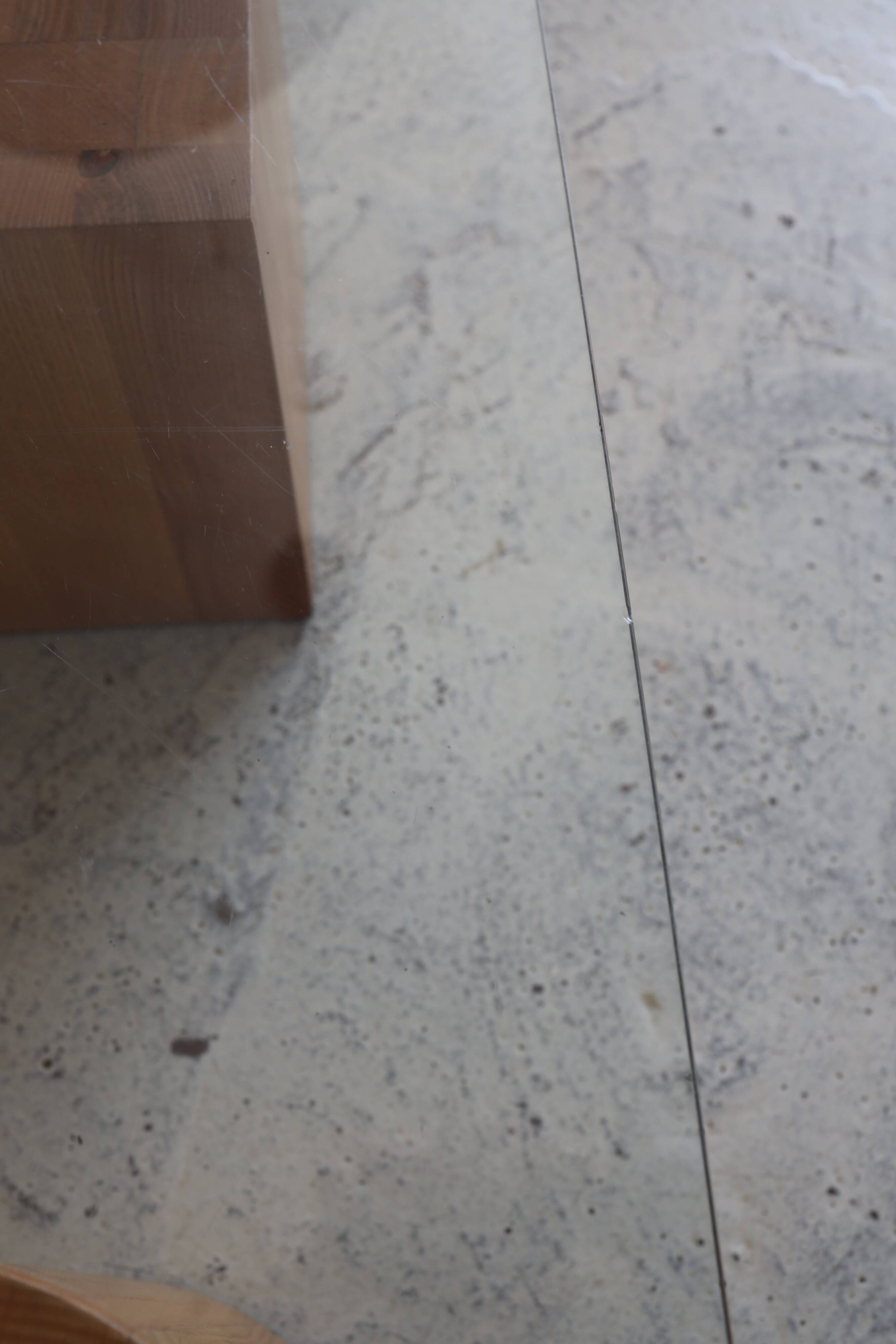 Metaforma coffee table in wood and glass top