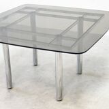 Chrome tubular dining table