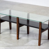 Belgian living room table is designed in a constructivist style of the 50s