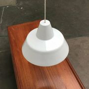 Modern Danish enamel pendant lamp from the mid-century by Louis Poulsen, 1960s.