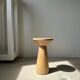 Side table, end of sofa in natural mango monoxyl conical tray H:50cm