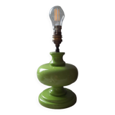 Vintage apple green table lamp