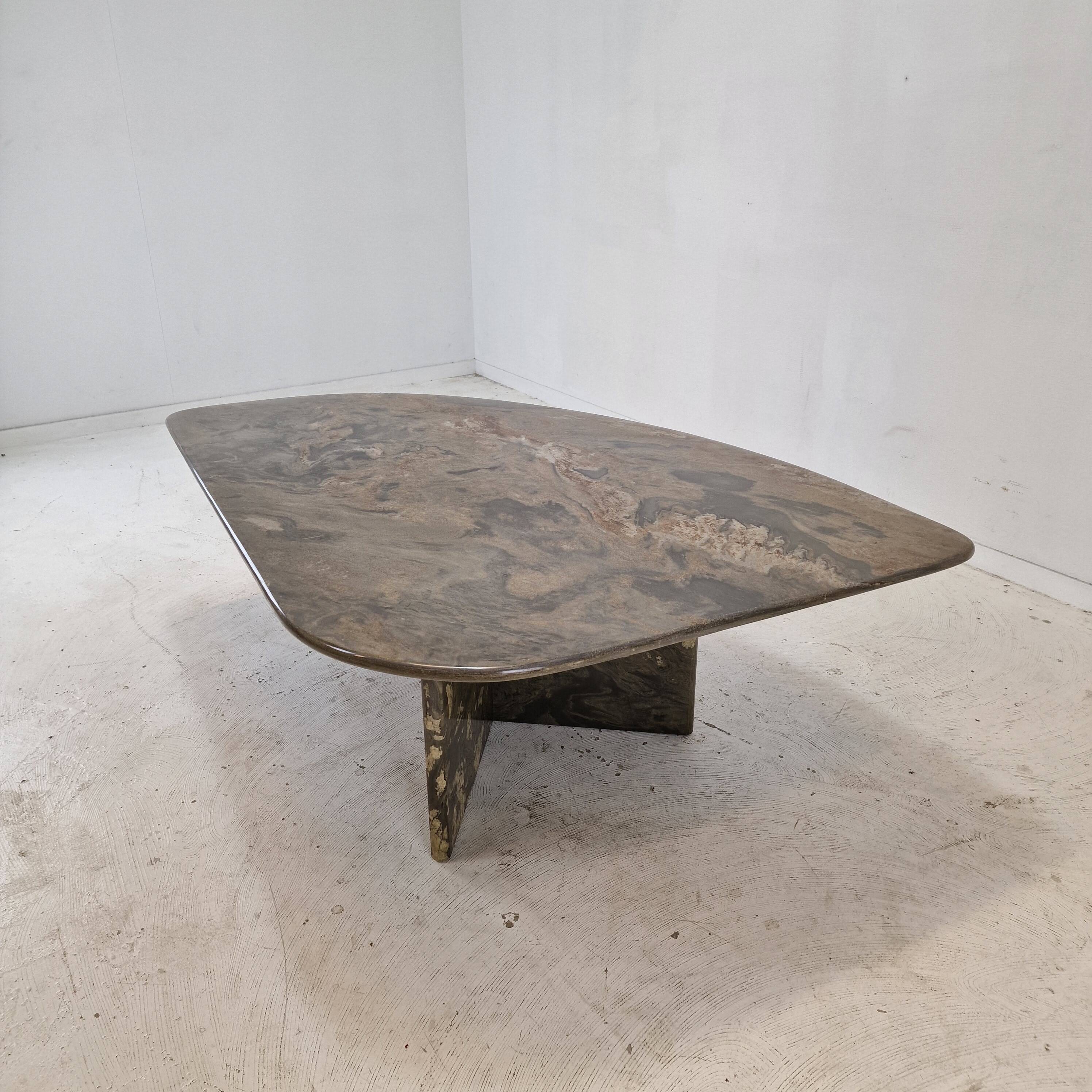 Italian Coffee Table in Granite, 1980s