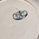 Antique ironstone dessert plate from Salins, Water Lily pattern