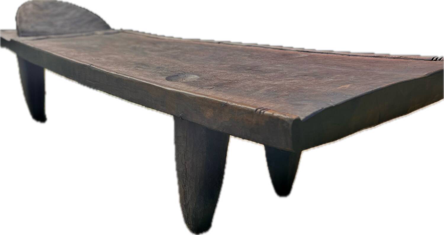 Authentic Senufo Bed, XXL Side Table