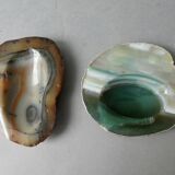 2 vide poche en pierre d'agate