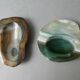 2 agate stone pocket trays