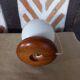 Vintage white globe ball lamp 1980