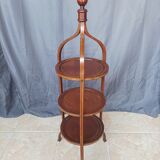 English pedestal table 3 mahogany trays