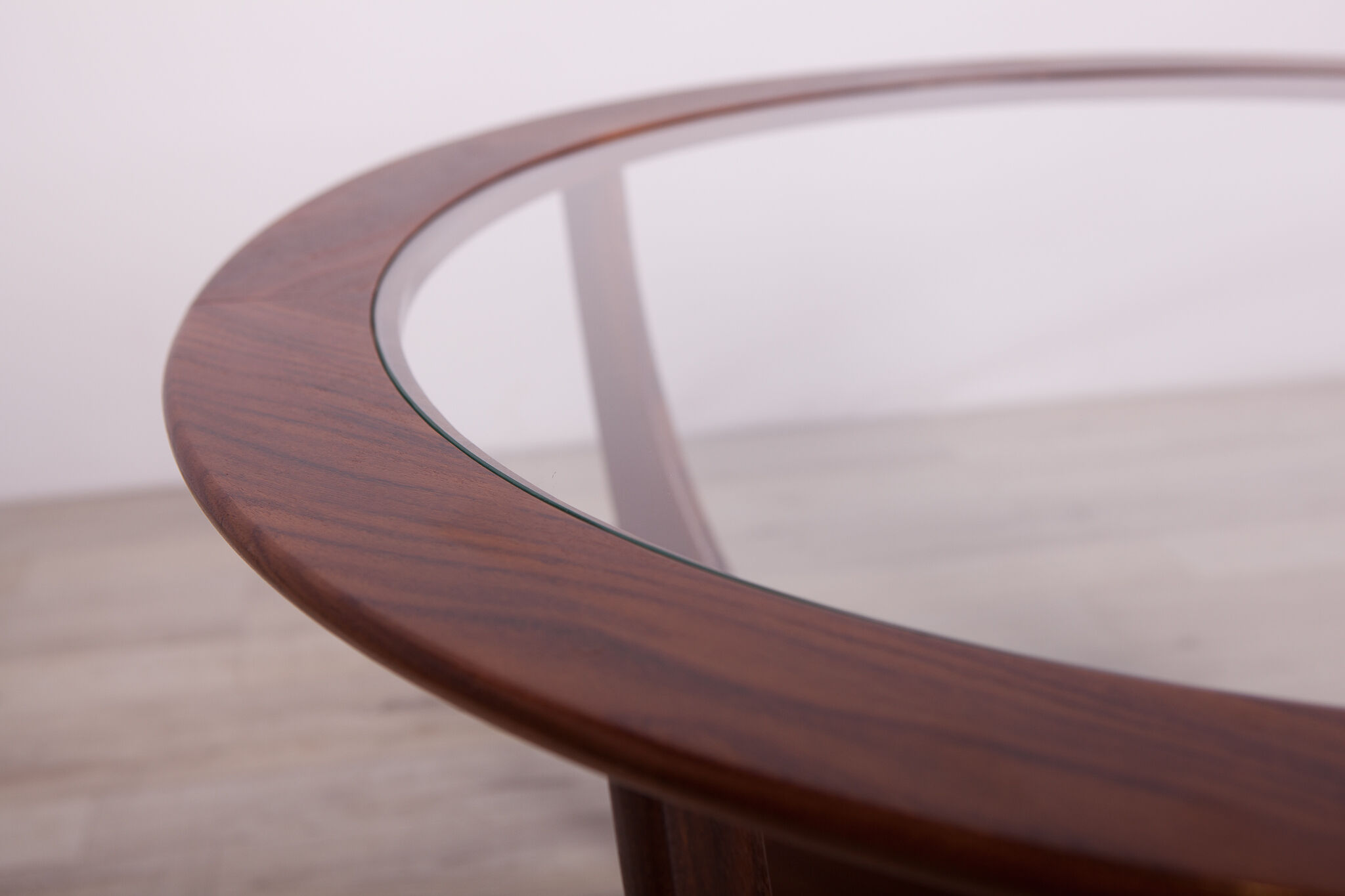 Round teak Astro coffee table by Victor Wilkins for G-Plan, 1950