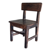 Small antique Indonesian children's chair in teak.
