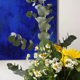 “Deep Blue” : Acrylic Painting on Cotton Canvas.