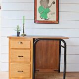 Box desk coffered 60s spirit "loft".