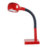 Lampe de table rouge Space Age en plastique, Hongrie 1960