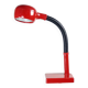 Lampe de table rouge Space Age en plastique, Hongrie 1960