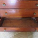 4-drawer chest of drawers - empire style - with detached columns - mahogany-bronze stain