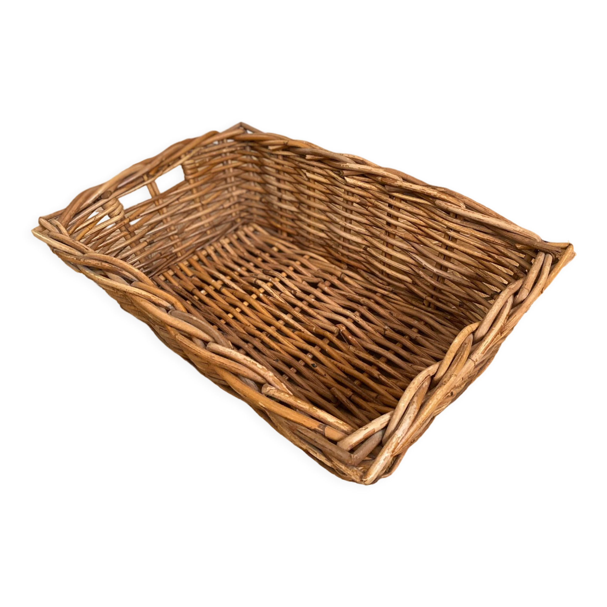 Vintage rattan pan