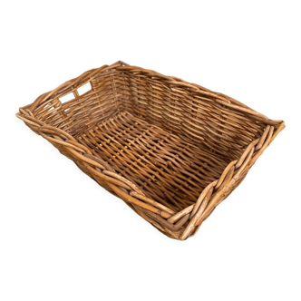 Vintage rattan pan