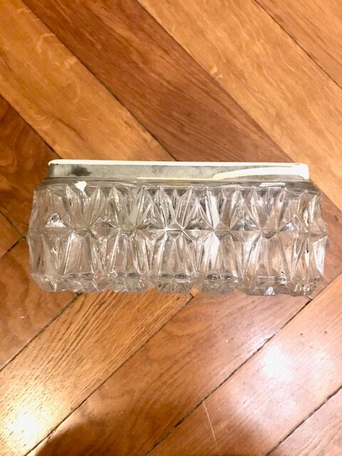 Chiseled glass ceiling light