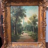 Peinture "Le chemin de la maison"