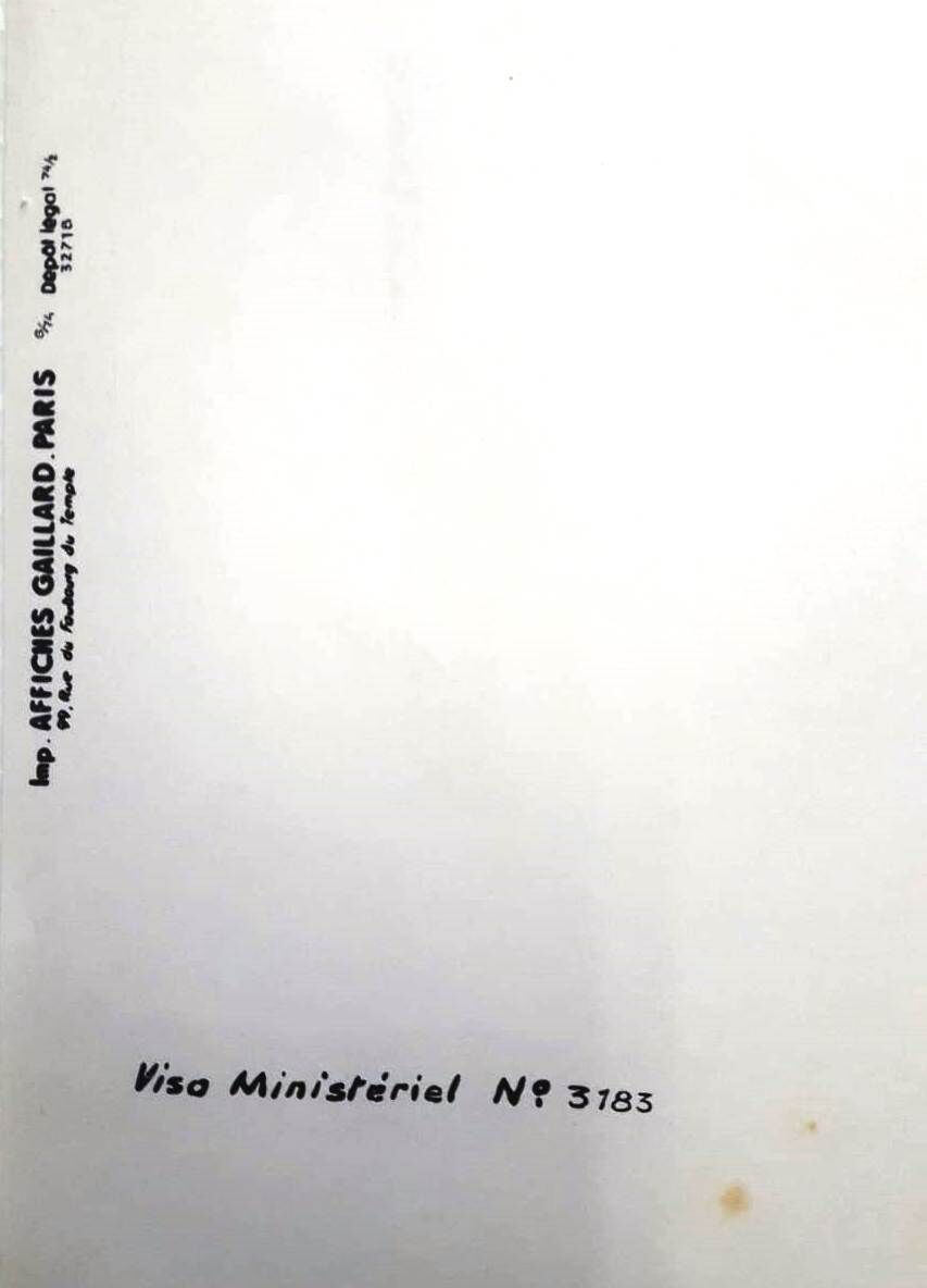 Original film poster "La Piscine" 1969 Alain Delon, Romy Schneider,Birkin...