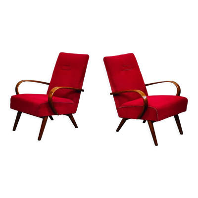 Paire de fauteuils 6952 par Jaroslav Smidek pour Ton, ex Tchécoslovaquie