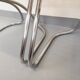 Set of 4 vintage Italian Gastone Rinaldi style chairs in chrome metal