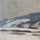 Painting "Snow landscape" by Veilhan Les Rousses (Jura)