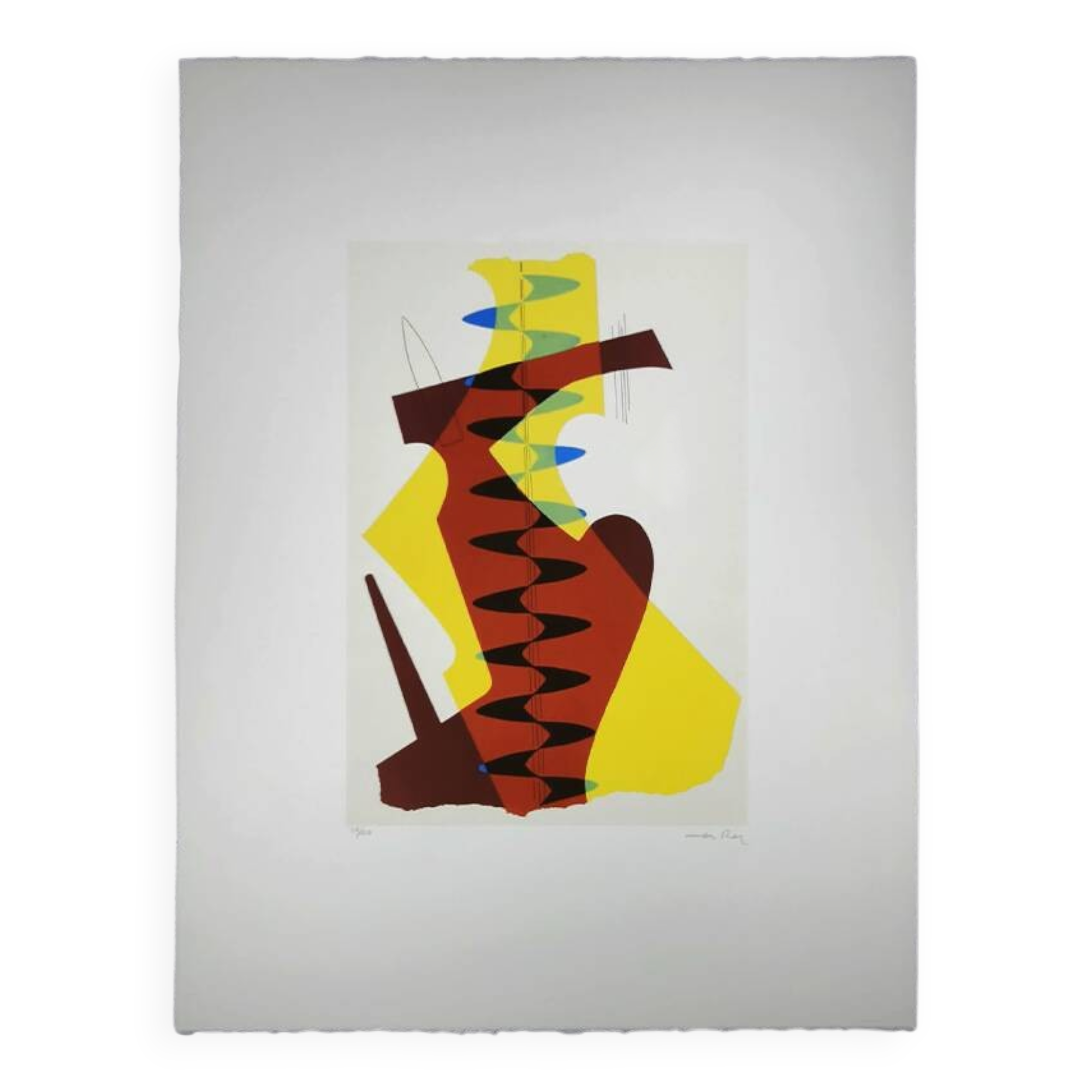 Limited Edition Lithograph by Man Ray, 1970s. Author's signature and pencil numbered.