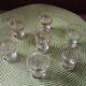 Set of 7 digestive glasses. Crystal