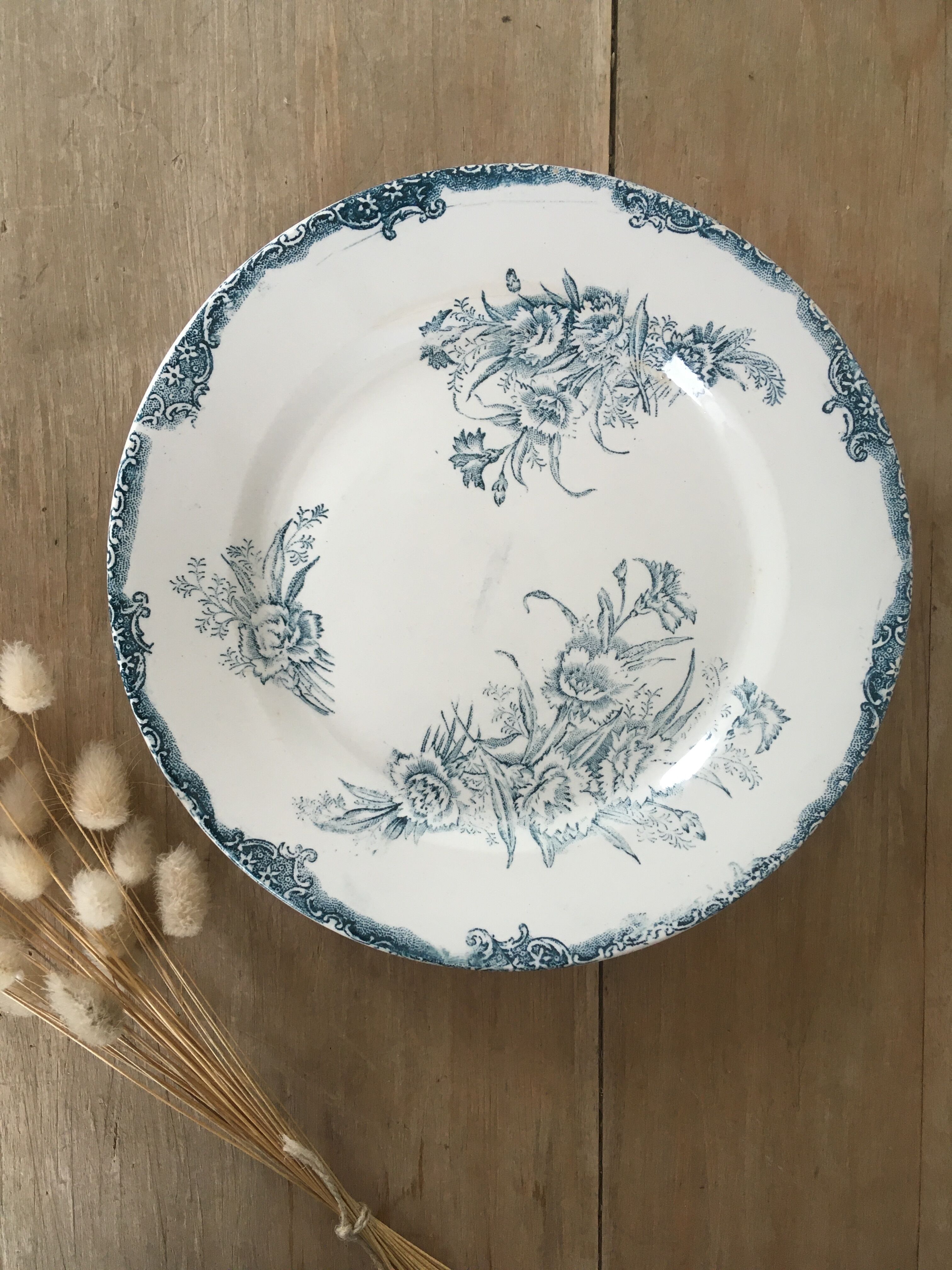 Lot 5 mismatched iron earth flat plates