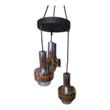 3-light ceiling chandelier RAAK space-age 1970