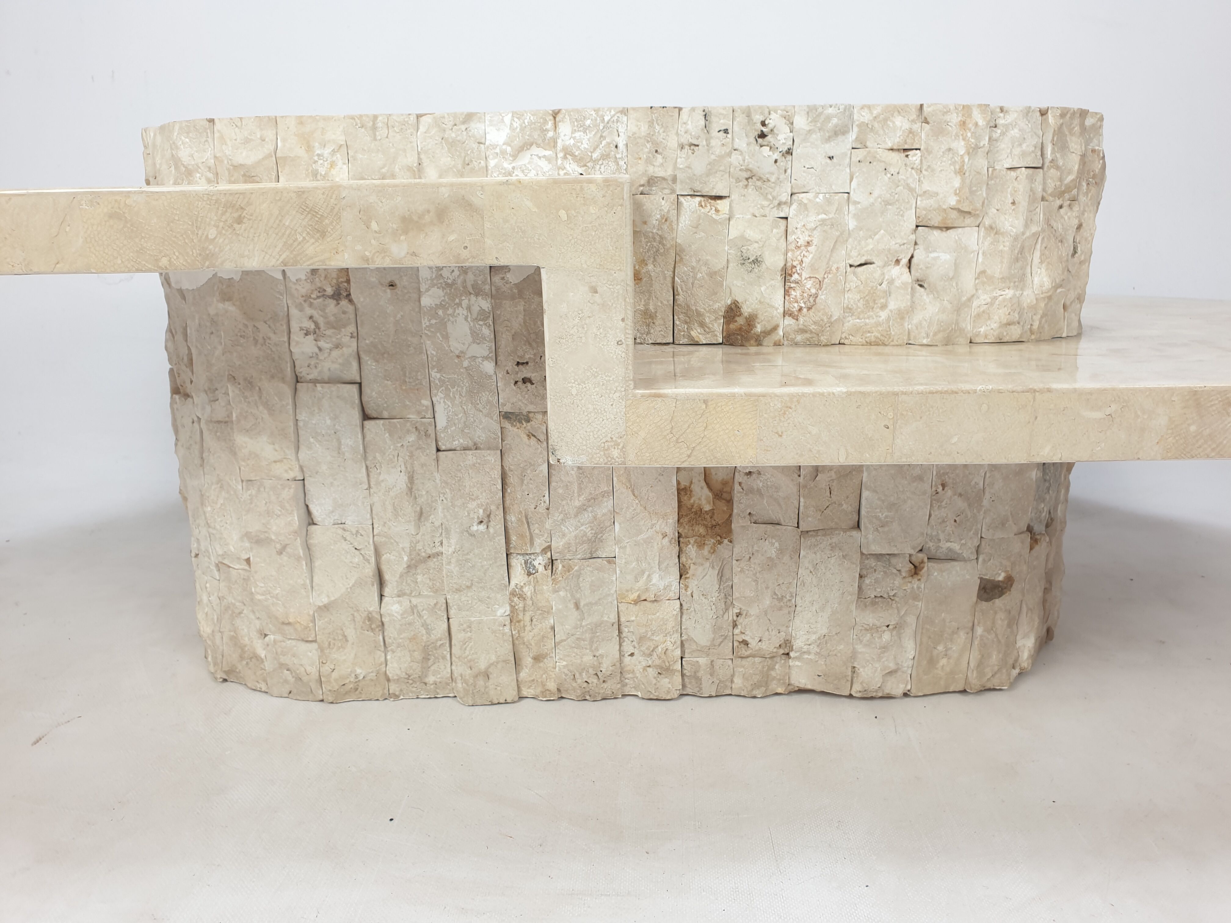 Magnussen Ponte Mactan Stone Coffee Table, 1980s