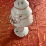 Alabaster lamp - two parts - 20th century cut