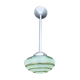 Suspension one arm, aluminum and opaline, 50s