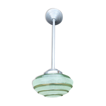 Suspension one arm, aluminum and opaline, 50s