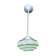 Suspension one arm, aluminum and opaline, 50s