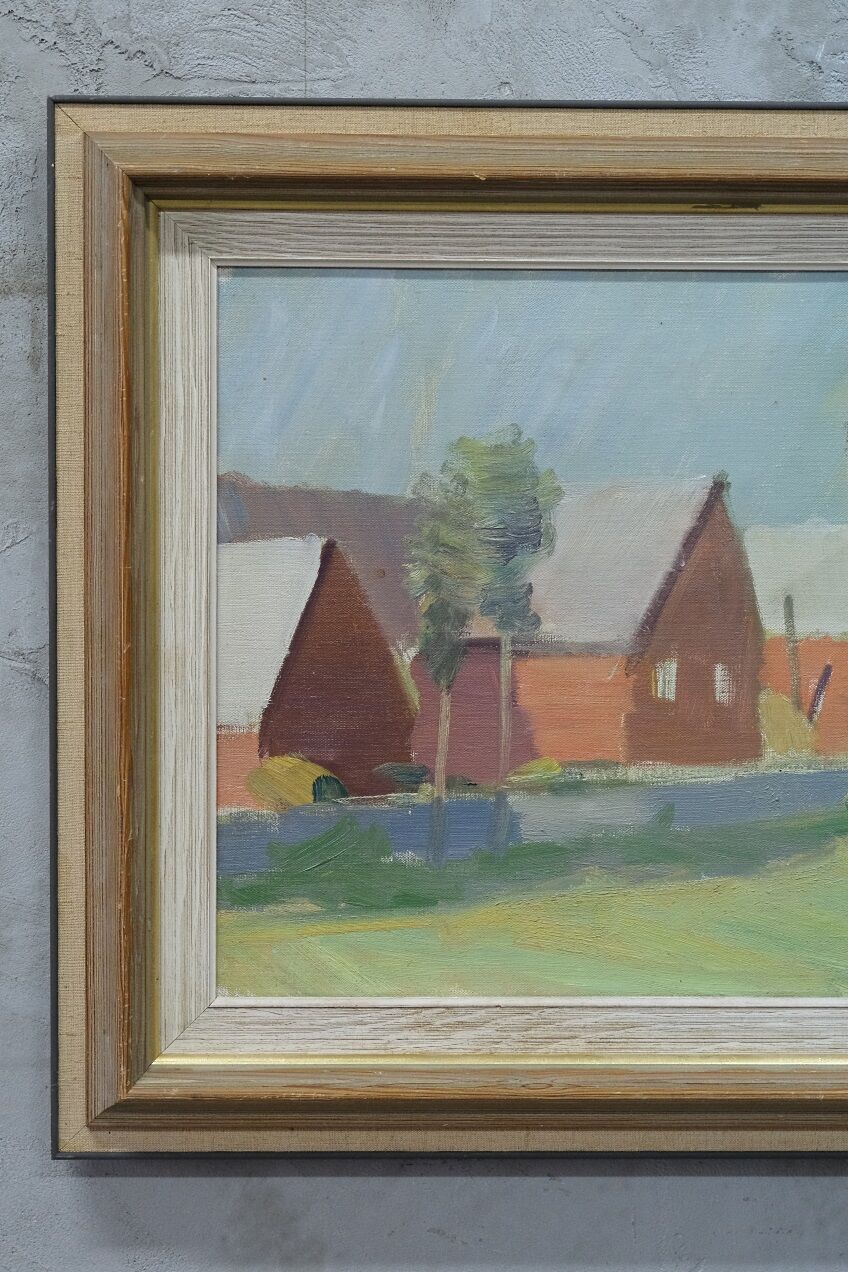 Tage Nilsson ( 1926-1997), Swedish Modern Painting, Oil on Canvas, 1960s, Framed