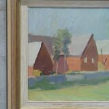 Tage Nilsson ( 1926-1997), Swedish Modern Painting, Oil on Canvas, 1960s, Framed