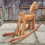 Vintage rocking wooden horse