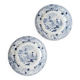 Set of 2 flat plates Petrus Regout, Timor