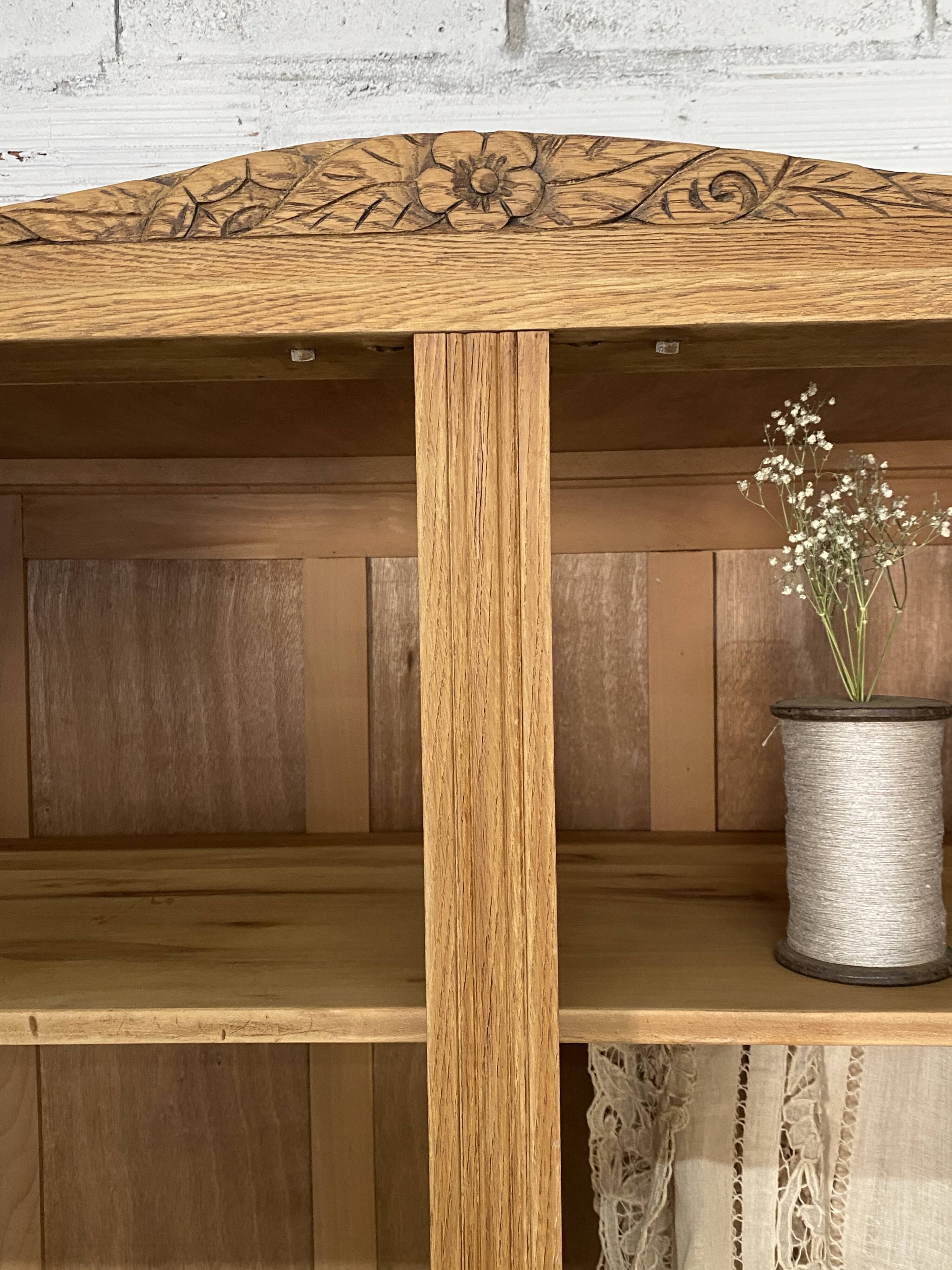 Art Deco oak wardrobe