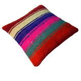 Housse de coussin kilim turc vintage, 40 x 40 cm