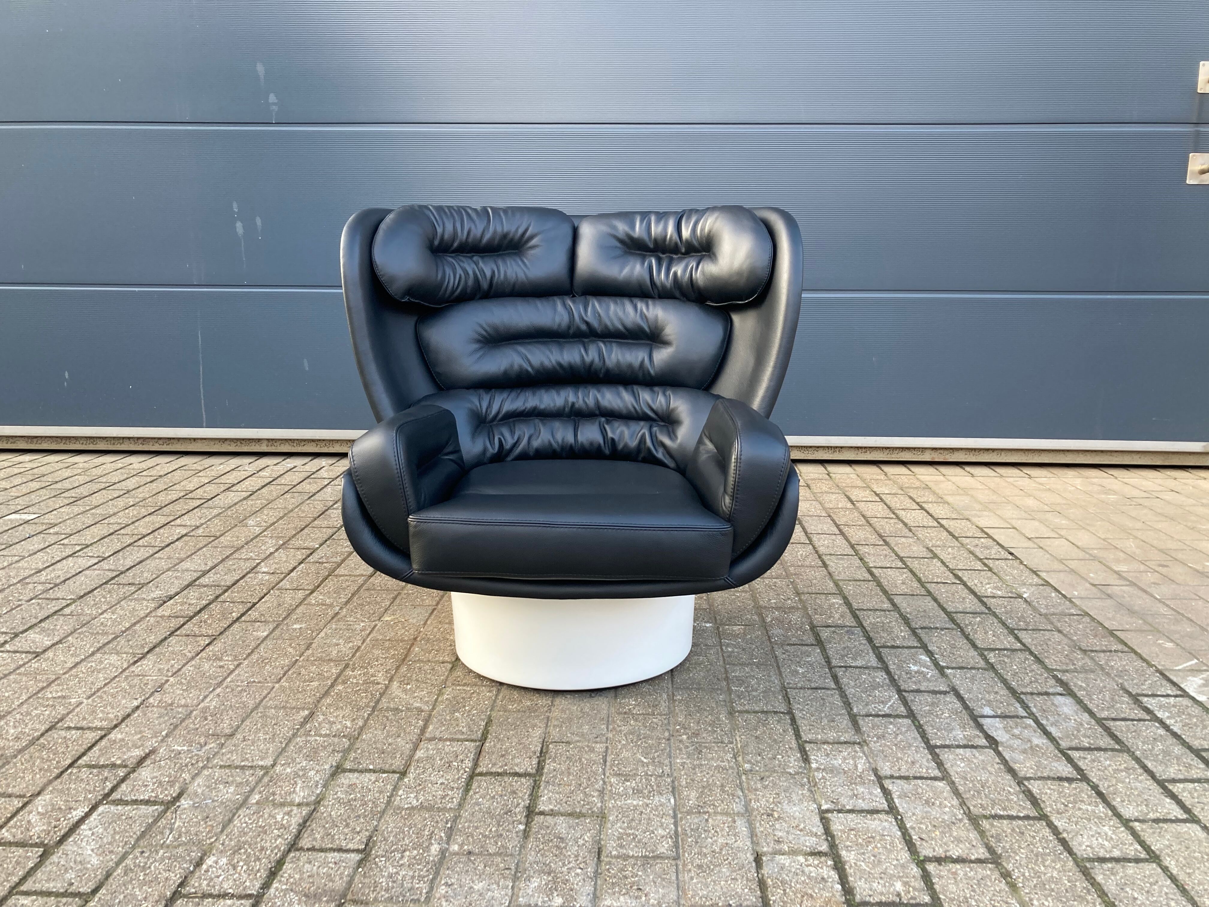 Joe Colombo Elda design armchair, Longhi edition