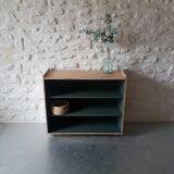 Bookcase on wheels vintage