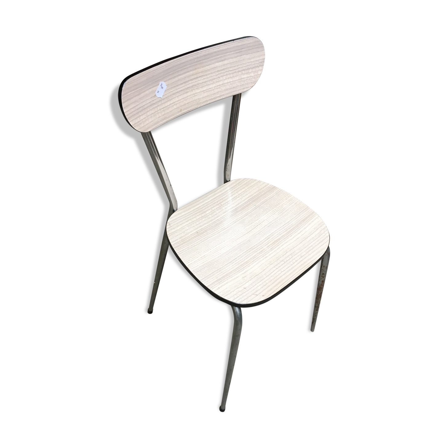 White formica chair