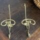Pair of brass hooks