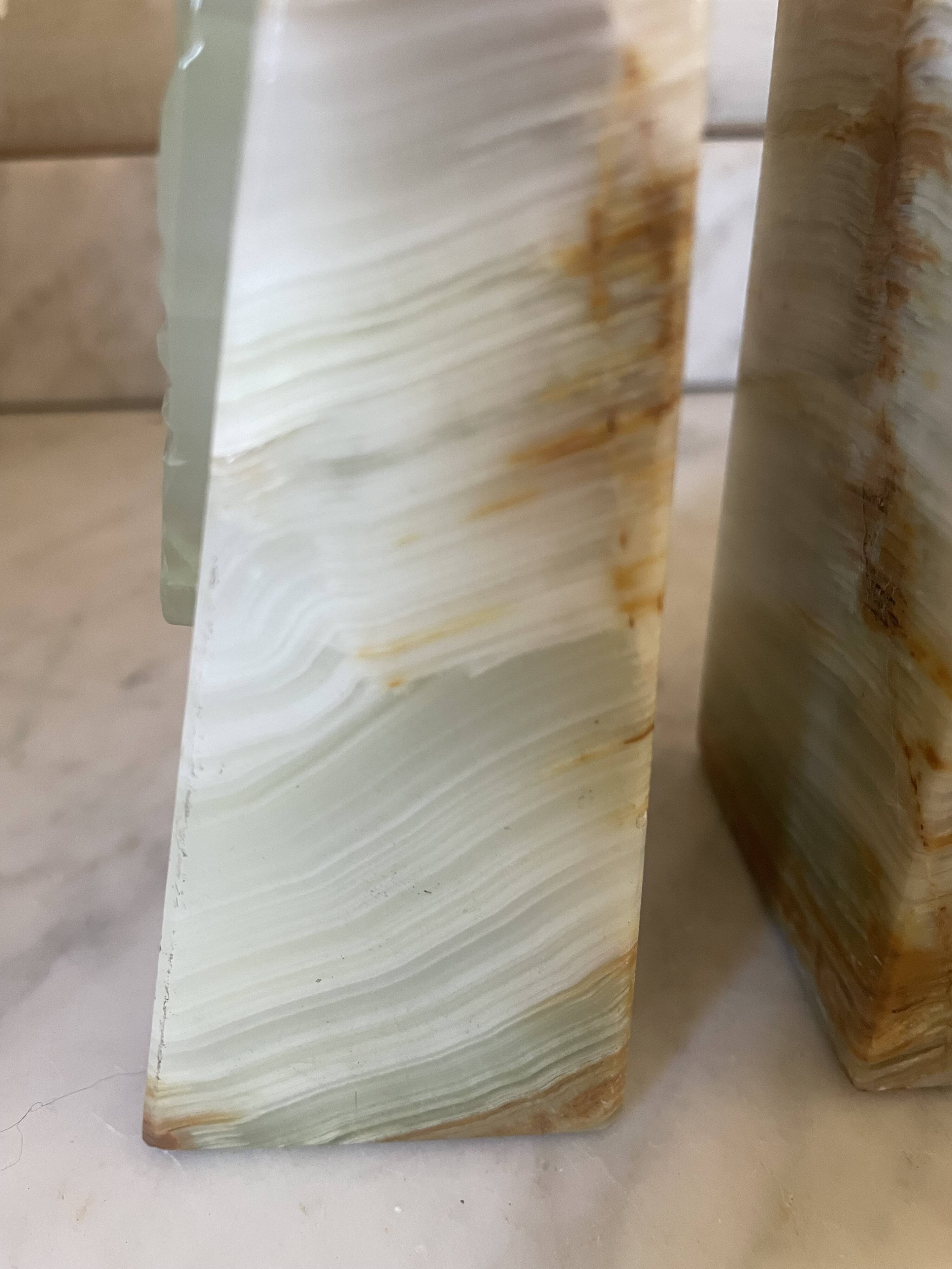 pair of Art Deco onyx bookends