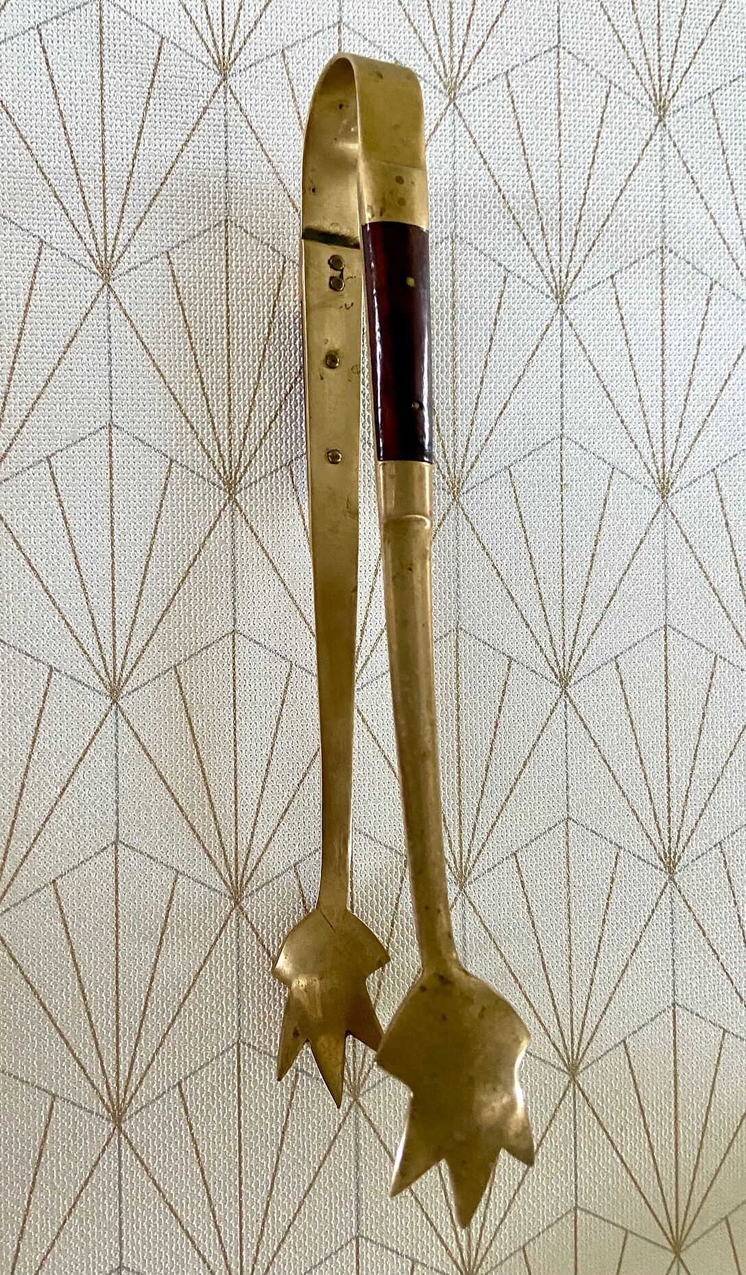 Brass ice cube pliers